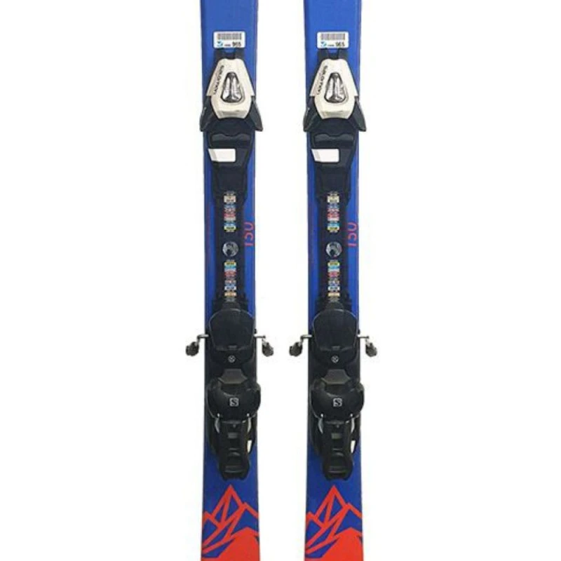 Pack Ski Salomon Qst Max Junior Blue / Orange + Fixations Atomic - Afbeelding 3