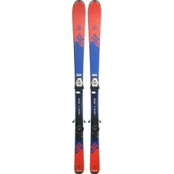 Pack Ski Salomon Qst Max Junior Blue / Orange + Fixations Atomic