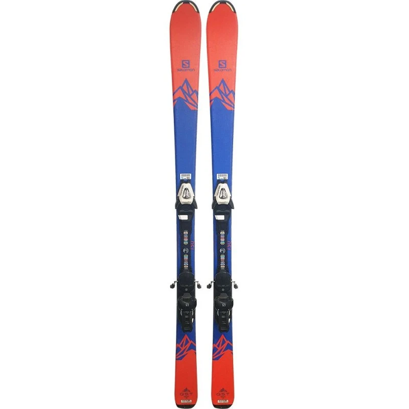 Pack Ski Salomon Qst Max Junior Blue / Orange + Fixations Atomic