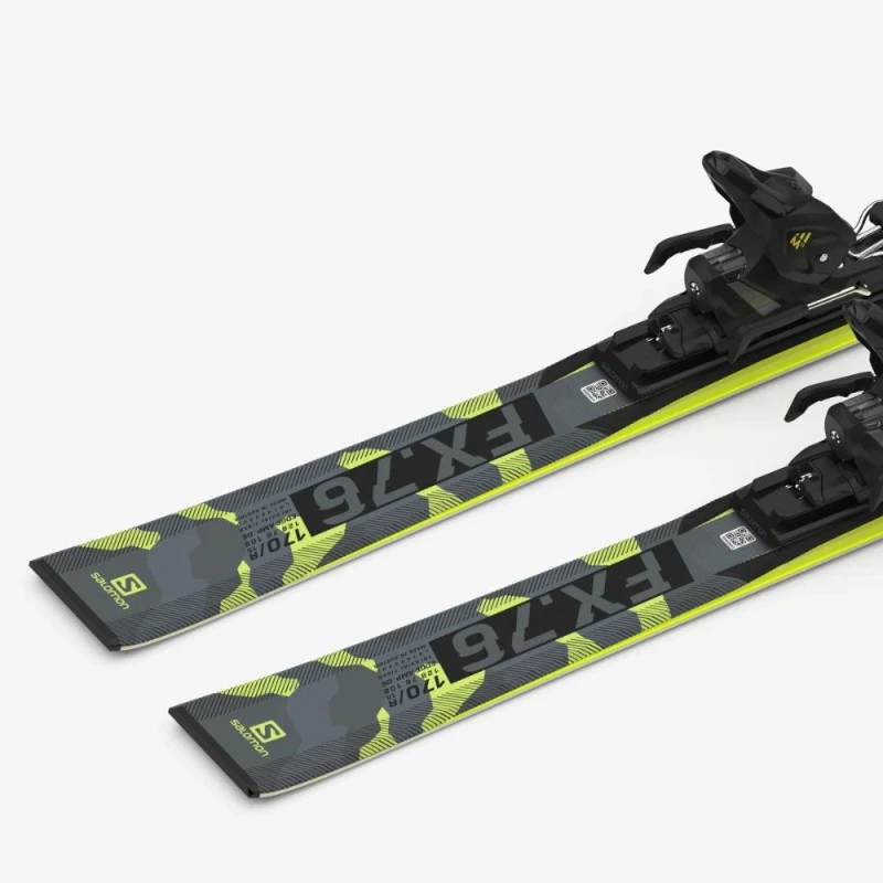 Pack Ski Salomon S/Force Fx.76 Lime + Fixations Ez12 Lime - Afbeelding 5