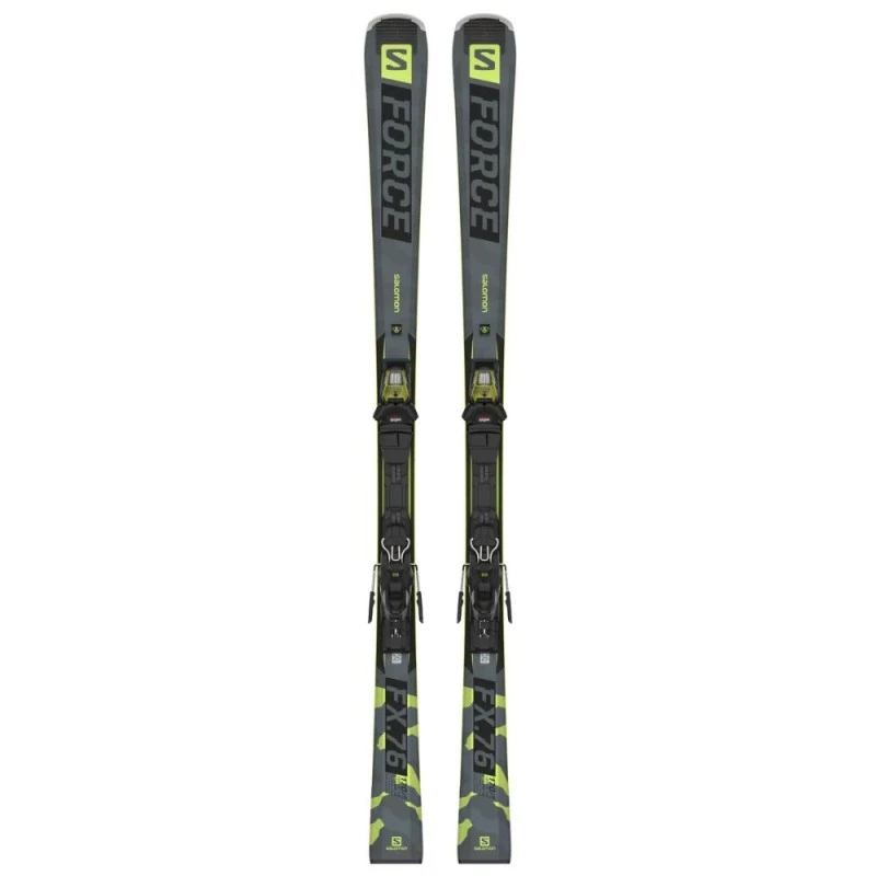 Pack Ski Salomon S/Force Fx.76 Lime + Fixations Ez12 Lime