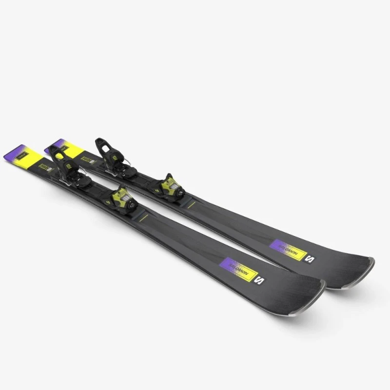 Pack Ski Salomon S/Max N°10 Xt Black + Fixations Ez 12 - Afbeelding 5